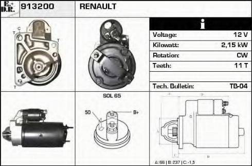 EDR 913200 - Démarreur cwaw.fr