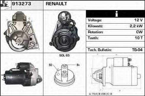 EDR 913273 - Démarreur cwaw.fr