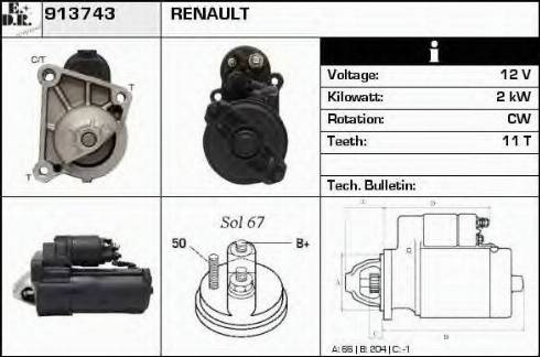 EDR 913743 - Démarreur cwaw.fr