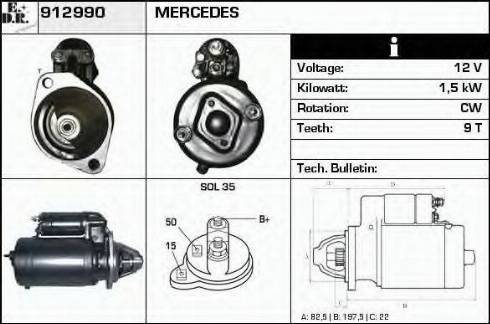 EDR 912990 - Démarreur cwaw.fr