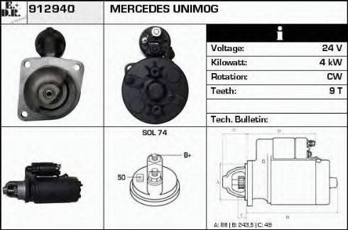 EDR 912940 - Démarreur cwaw.fr