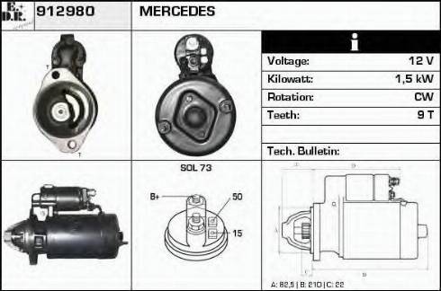 EDR 912980 - Démarreur cwaw.fr