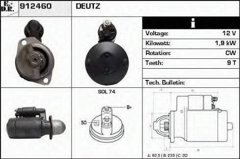 EDR 912460 - Démarreur cwaw.fr