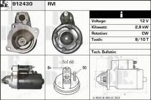 EDR 912430 - Démarreur cwaw.fr