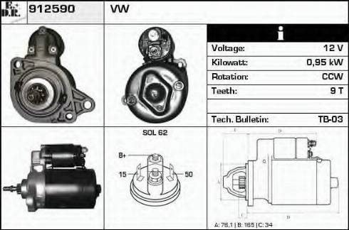 EDR 912590 - Démarreur cwaw.fr