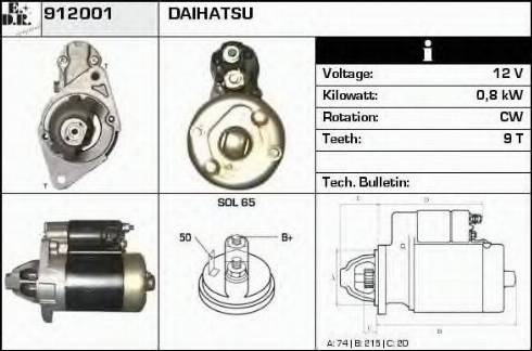 EDR 912001 - Démarreur cwaw.fr