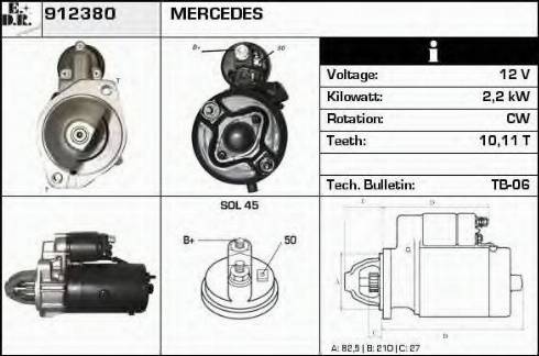 EDR 912380 - Démarreur cwaw.fr