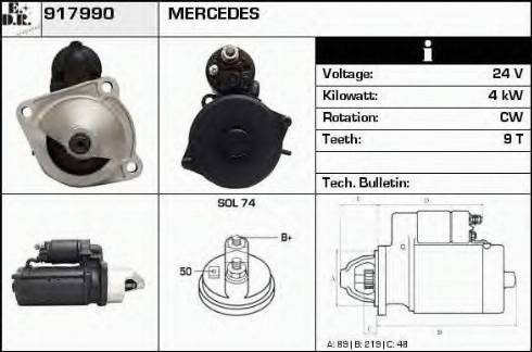 EDR 917990 - Démarreur cwaw.fr