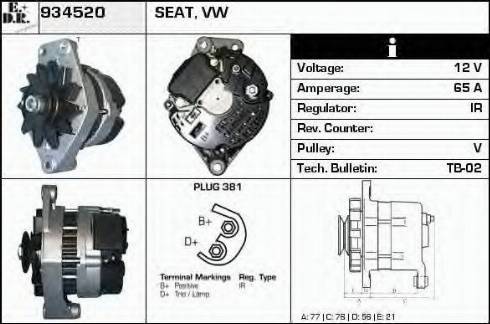 EDR 934520 - Alternateur cwaw.fr