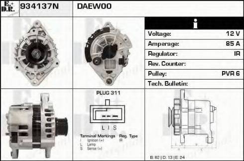 EDR 934137N - Alternateur cwaw.fr