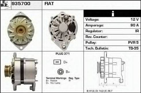 EDR 935700 - Alternateur cwaw.fr