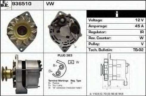 EDR 936510 - Alternateur cwaw.fr