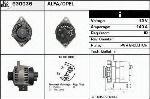 EDR 930036 - Alternateur cwaw.fr