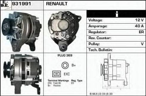 EDR 931991 - Alternateur cwaw.fr