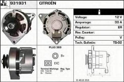 EDR 931931 - Alternateur cwaw.fr