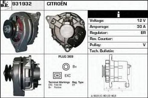 EDR 931932 - Alternateur cwaw.fr