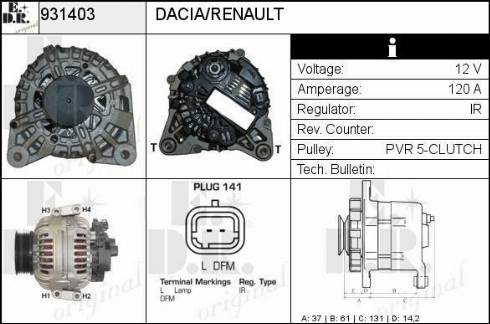 EDR 931403 - Alternateur cwaw.fr