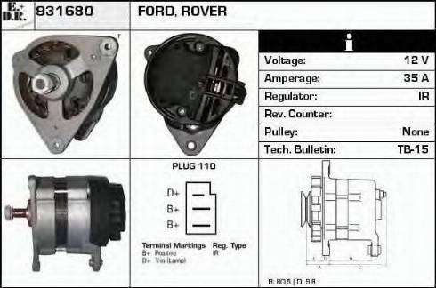 EDR 931680 - Alternateur cwaw.fr