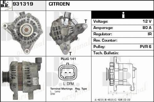 EDR 931319 - Alternateur cwaw.fr