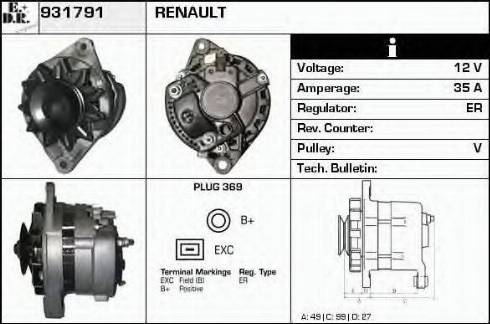 EDR 931791 - Alternateur cwaw.fr