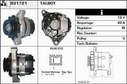 EDR 931721 - Alternateur cwaw.fr