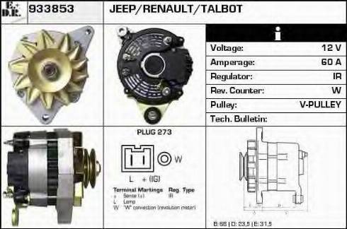 EDR 933853 - Alternateur cwaw.fr