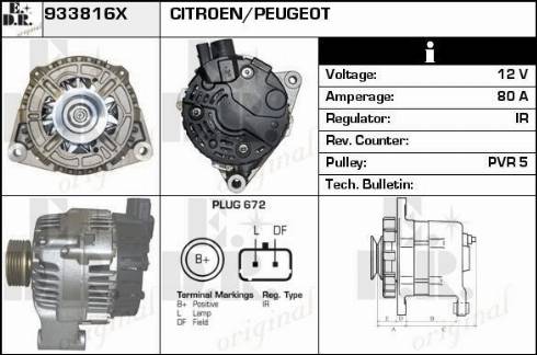 EDR 933816X - Alternateur cwaw.fr