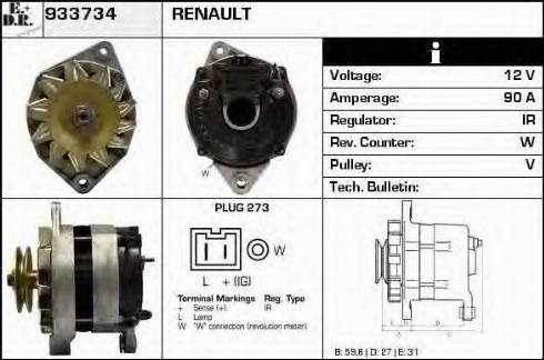 EDR 933734 - Alternateur cwaw.fr