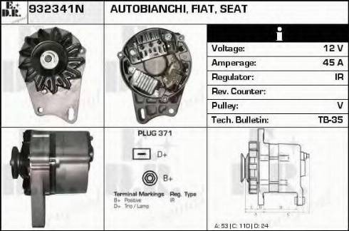 EDR 932341N - Alternateur cwaw.fr