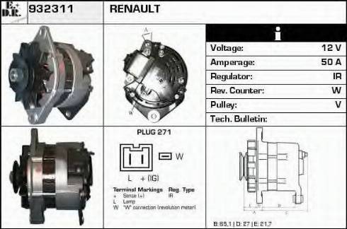 EDR 932311 - Alternateur cwaw.fr