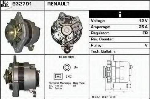 EDR 932701 - Alternateur cwaw.fr