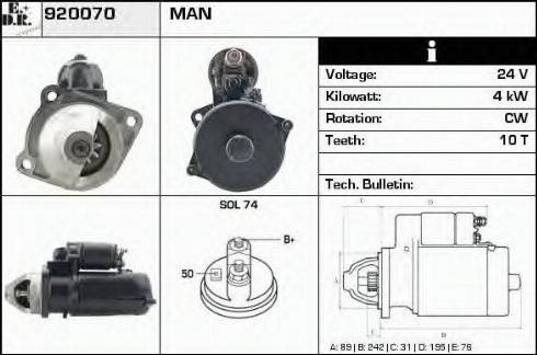 EDR 920070 - Démarreur cwaw.fr