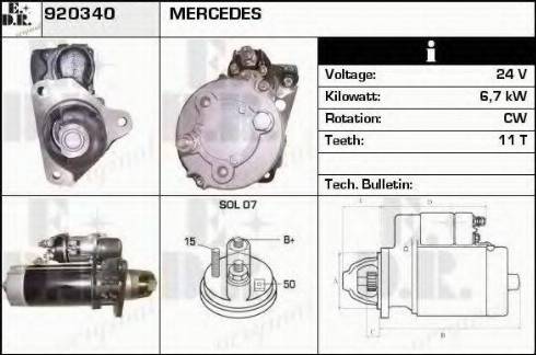 EDR 920340 - Démarreur cwaw.fr