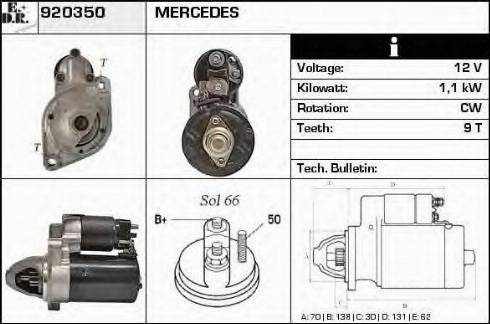 EDR 920350 - Démarreur cwaw.fr