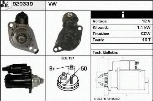 EDR 920330 - Démarreur cwaw.fr