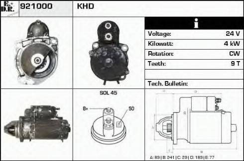 EDR 921000 - Démarreur cwaw.fr