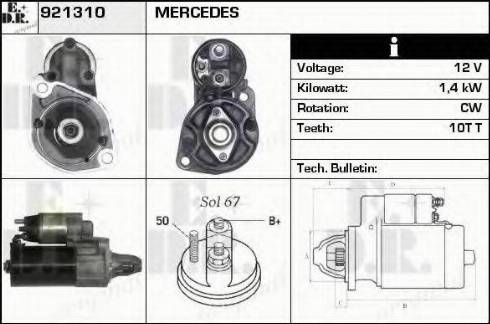 EDR 921310 - Démarreur cwaw.fr