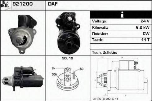 EDR 921200 - Démarreur cwaw.fr