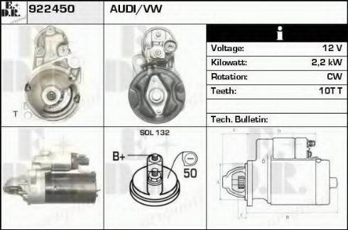 EDR 922450 - Démarreur cwaw.fr