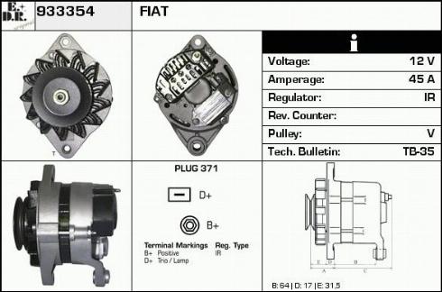 EDR WA14465 - Alternateur cwaw.fr