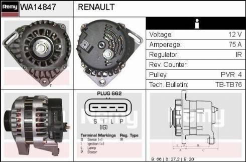 EDR WA14847 - Alternateur cwaw.fr