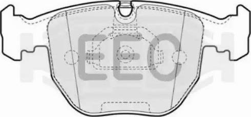 EEC BRP0948 - Kit de plaquettes de frein, frein à disque cwaw.fr