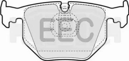 EEC BRP0956 - Kit de plaquettes de frein, frein à disque cwaw.fr