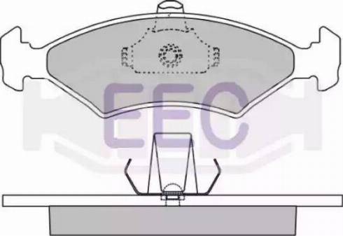 EEC BRP0909 - Kit de plaquettes de frein, frein à disque cwaw.fr