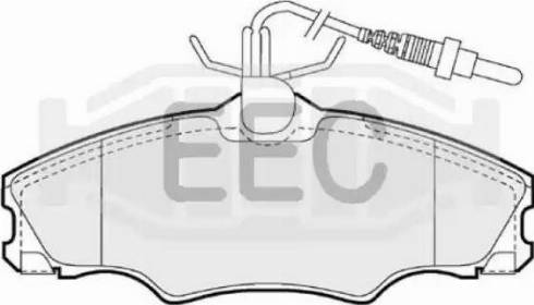 EEC BRP0901 - Kit de plaquettes de frein, frein à disque cwaw.fr