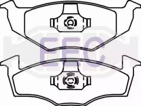 EEC BRP0911 - Kit de plaquettes de frein, frein à disque cwaw.fr