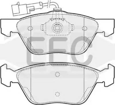 EEC BRP0937 - Kit de plaquettes de frein, frein à disque cwaw.fr