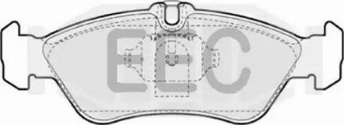 EEC BRP0929 - Kit de plaquettes de frein, frein à disque cwaw.fr