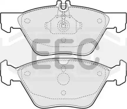 EEC BRP0923 - Kit de plaquettes de frein, frein à disque cwaw.fr