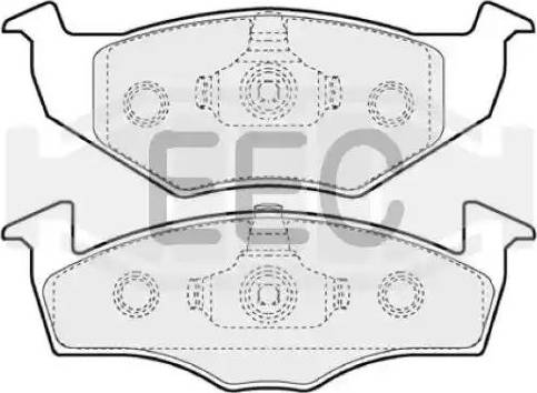 EEC BRP0974 - Kit de plaquettes de frein, frein à disque cwaw.fr